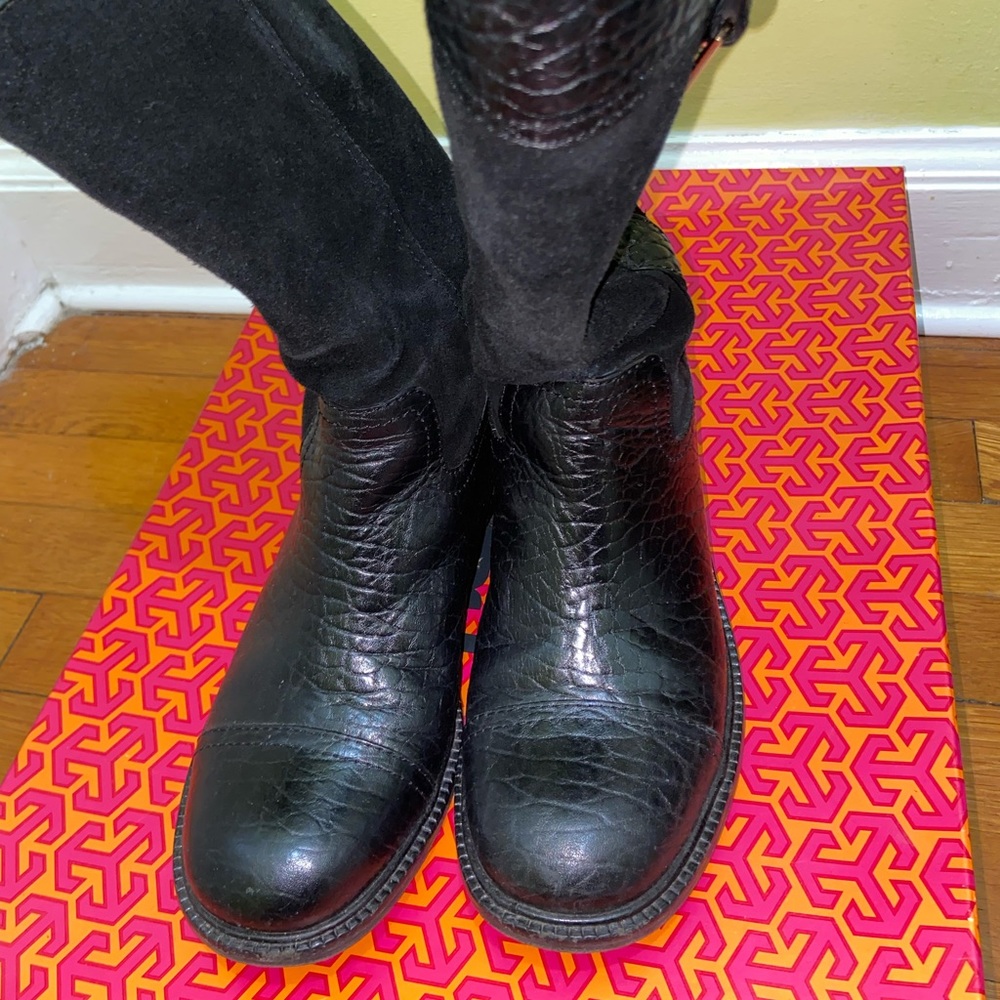 Tory Burch Corey Mid Calf Flat Boot